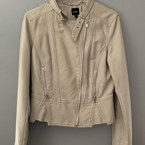 Express Taupe Moto Jacket